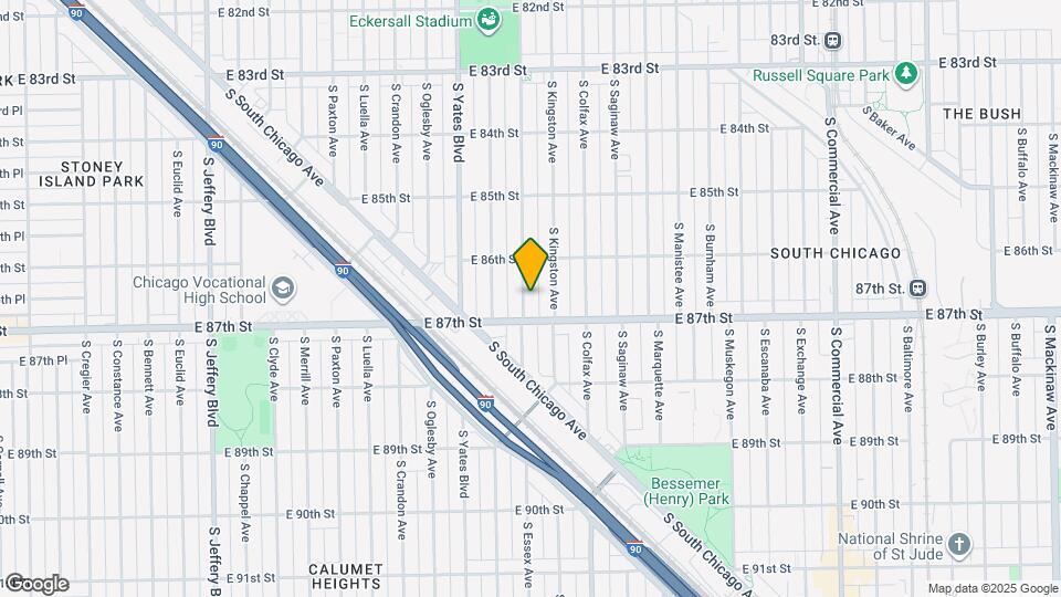 8637 S Essex Ave Map and Location Details