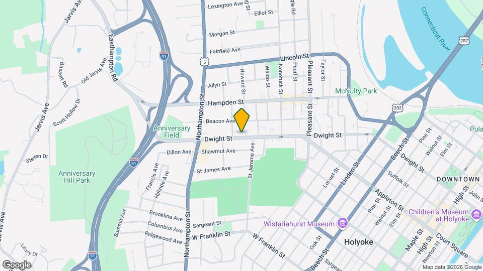 1447 Dwight St Map and Location Details