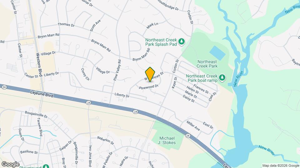 733 Pinewood Dr Map and Location Details