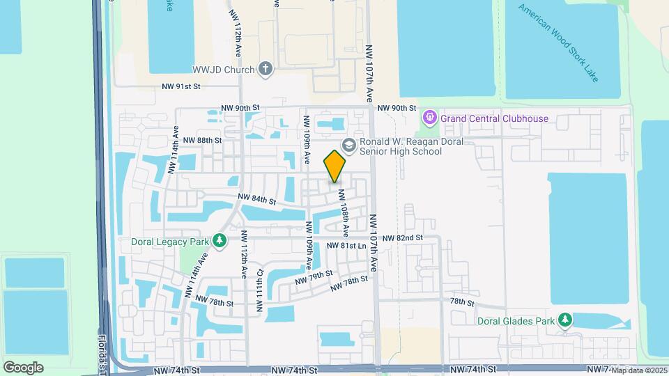 10807 NW 84th Ln Map and Location Details