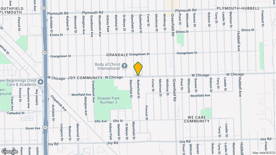 9345 Rutherford St Map and Location Details