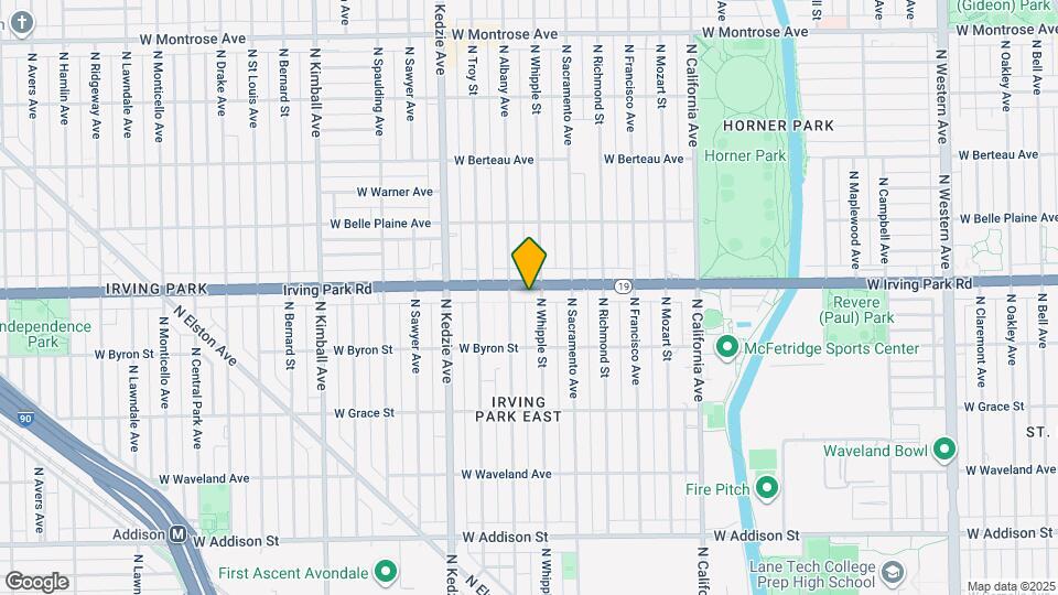 3043 W Irving Park Rd, Unit 206 Mapa y Detalles de la Ubicación