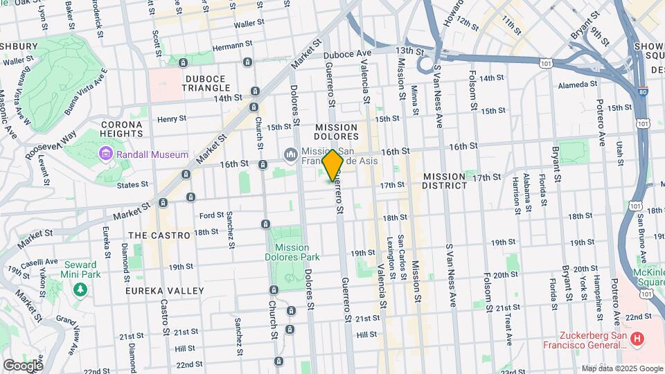480 Guerrero St Mapa y Detalles de la Ubicación