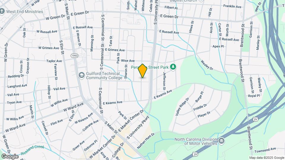 1033 Asheboro St Map and Location Details