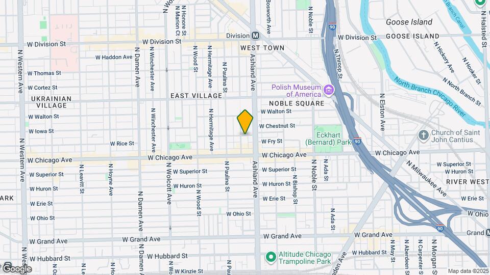 837 N Marshfield Ave Map and Location Details