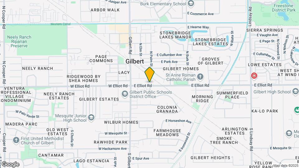 114 E Elliot Rd Map and Location Details