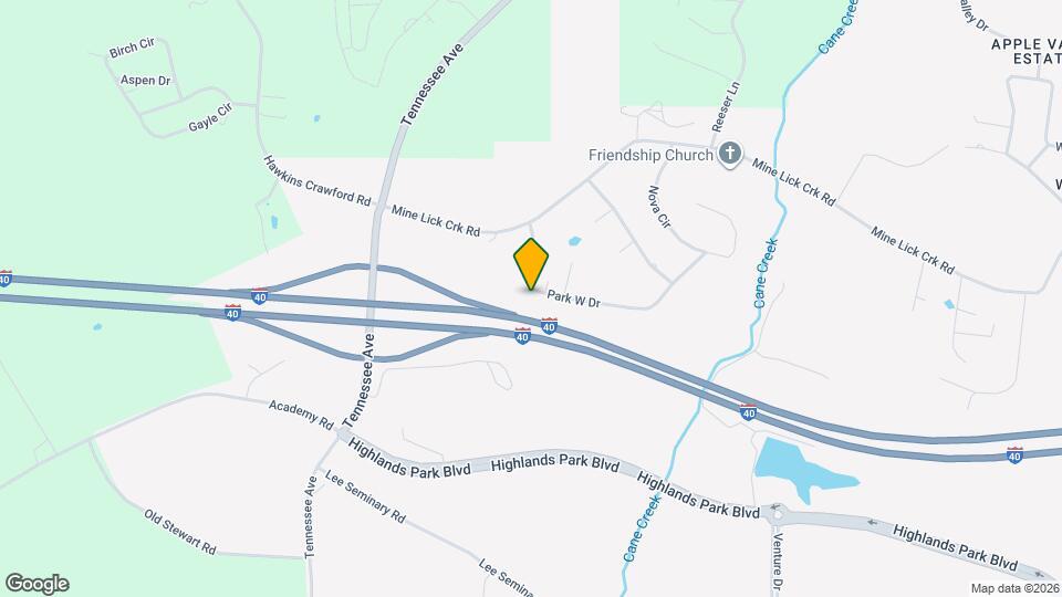 2720 Park W Dr Map and Location Details