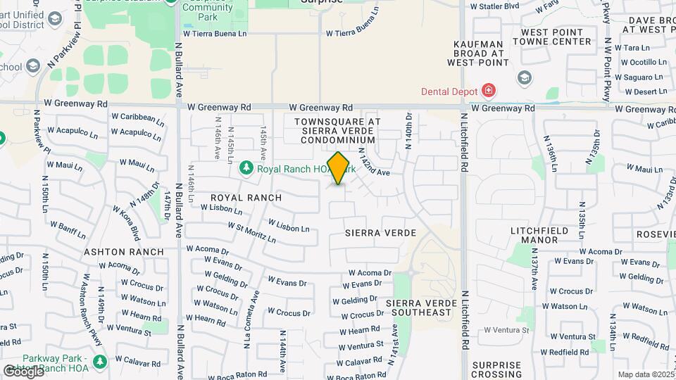 14241 W Port Royale Ln Map and Location Details