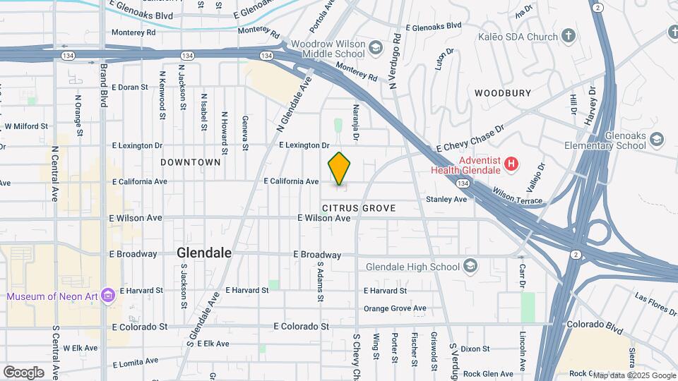 1120 E California Ave Mapa y Detalles de la Ubicación