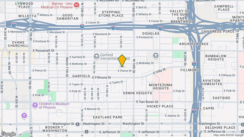 1502 E Pierce St Map and Location Details