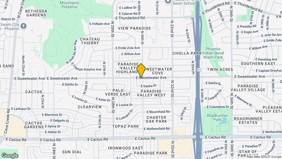 12840 N 30th St Map and Location Details