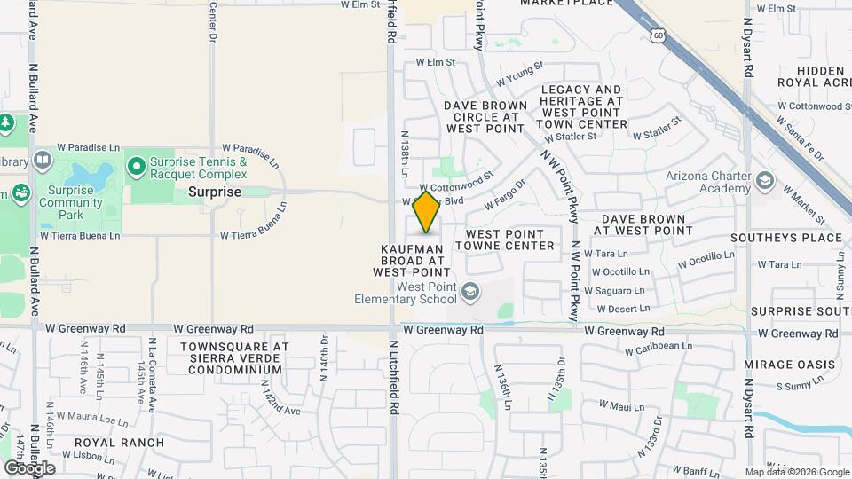13825 W Ironwood St Map and Location Details