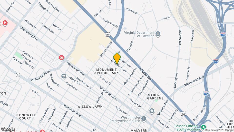 4707 Fitzhugh Ave Map and Location Details