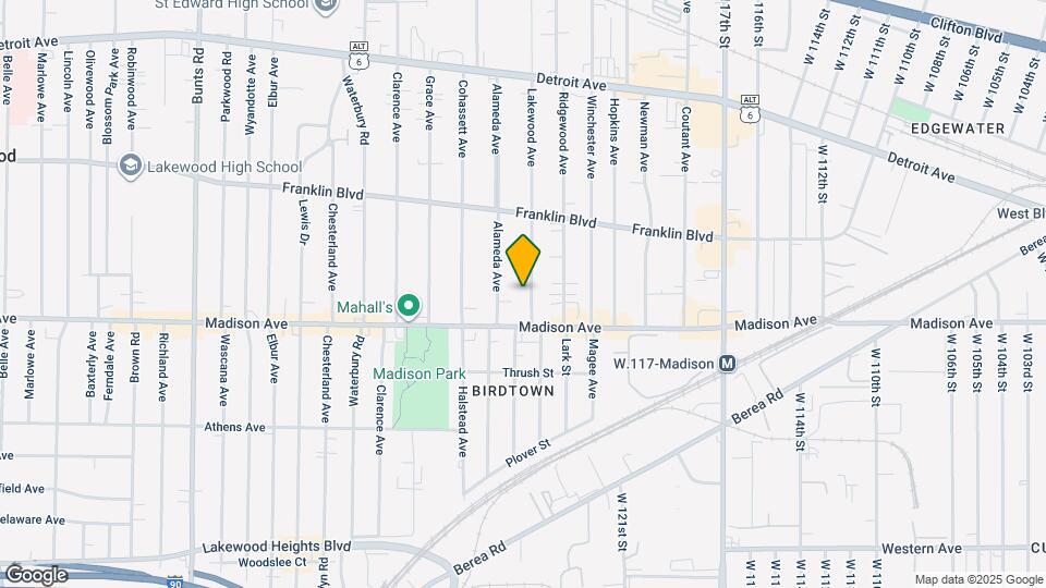 1624 Lakewood Ave, Unit 1 Map and Location Details