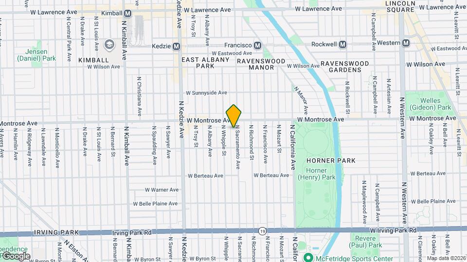 4330 N Sacramento Ave Map and Location Details