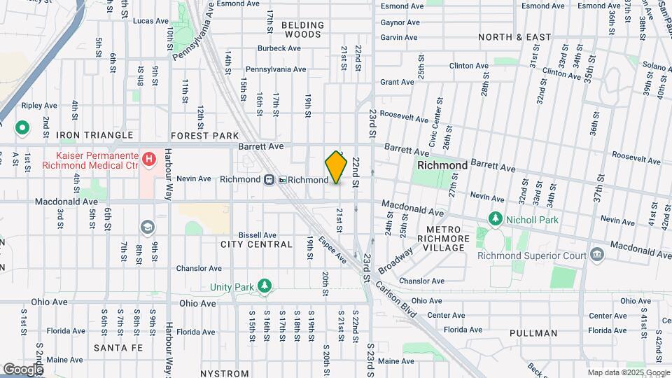 319 21st St Map and Location Details