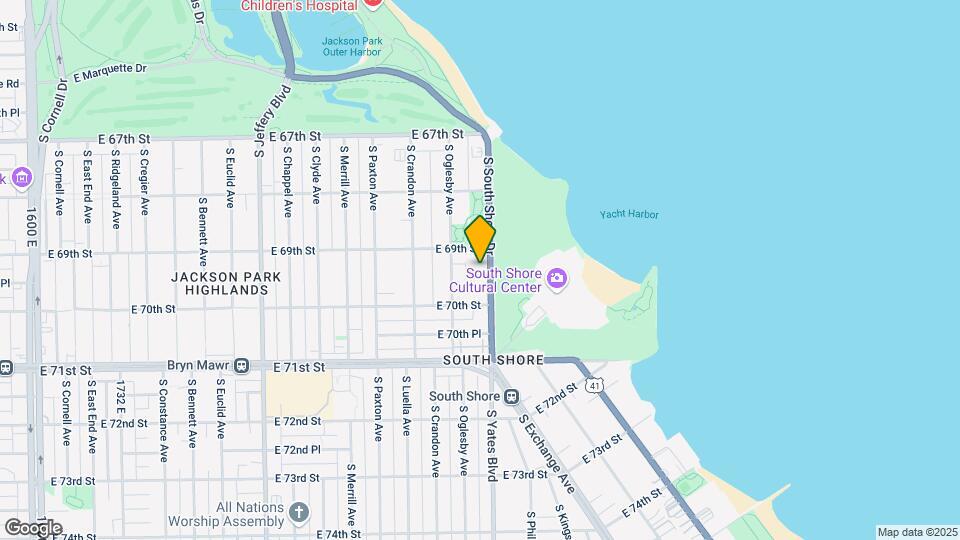 6920 S South Shore Dr Map and Location Details