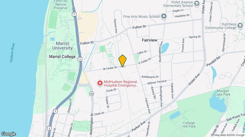 26 W Cedar St Map and Location Details