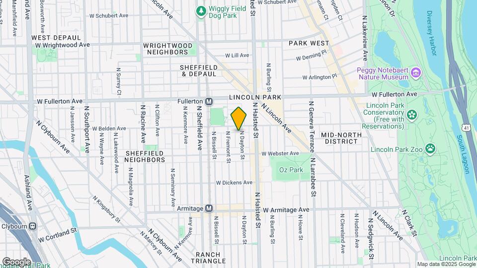 2244 N Dayton St Map and Location Details