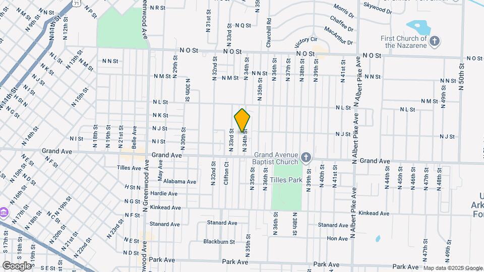 1117 N 34th St Map and Location Details