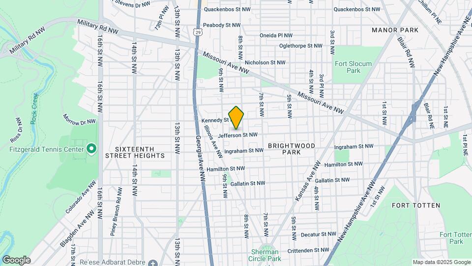 811 Jefferson St NW Map and Location Details