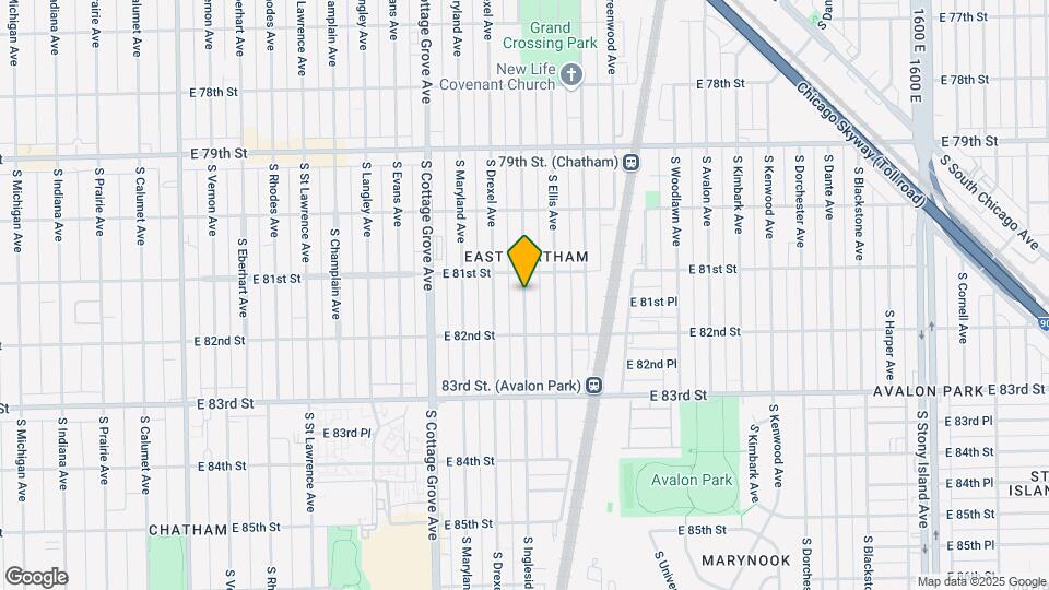 8133 S Ingleside Ave Map and Location Details