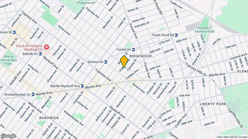 1824 Putnam Ave Mapa y Detalles de la Ubicación