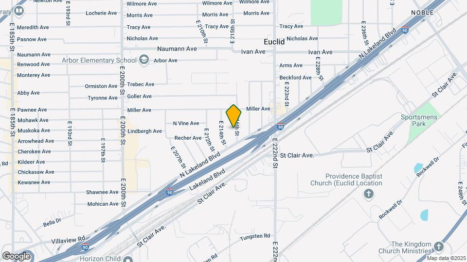 930 E 216th St Map and Location Details