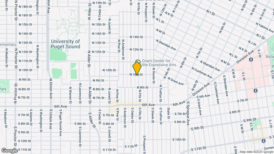 830 N Fife St Map and Location Details
