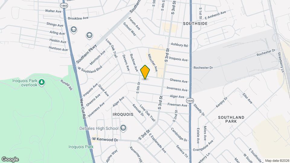 327 Inverness Ave Map and Location Details