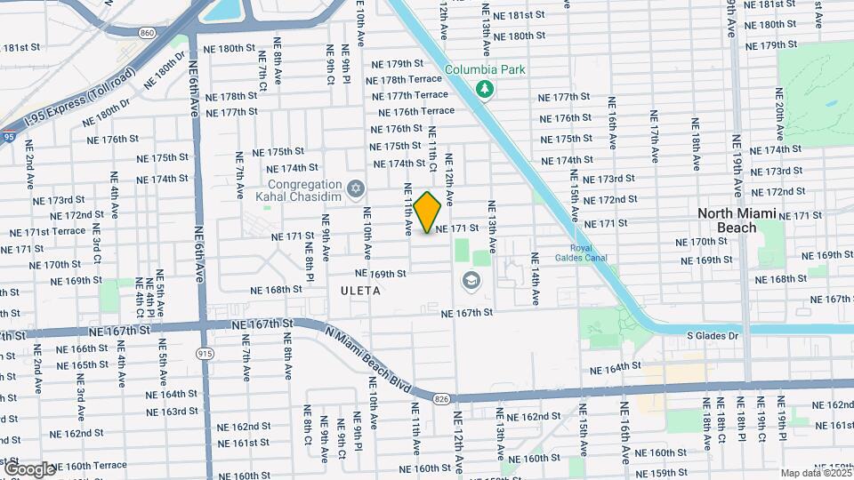 1131 NE 170th St Map and Location Details