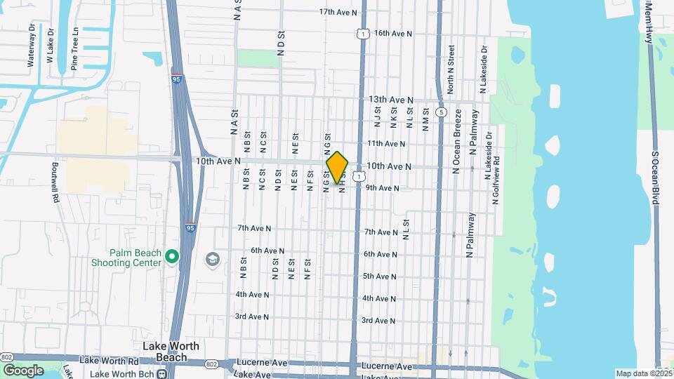 829 N H St Map and Location Details
