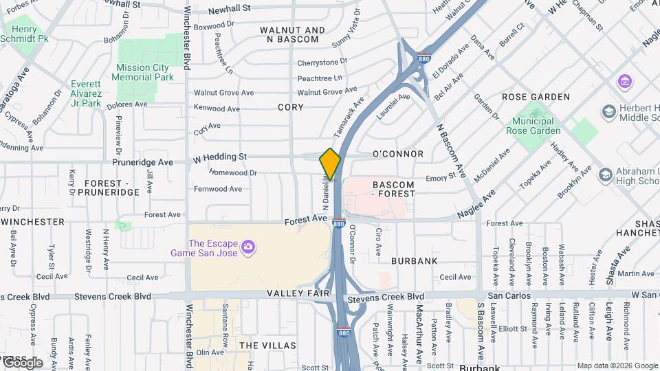 692 N Daniel Way Map and Location Details