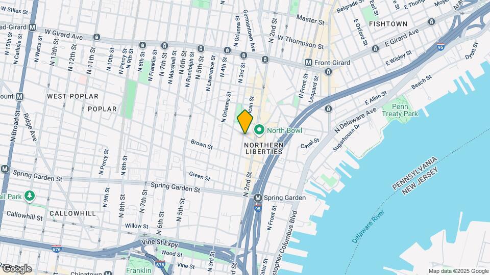 853 N American St, Unit A Map and Location Details
