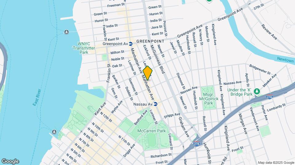 724 Manhattan Ave Map and Location Details