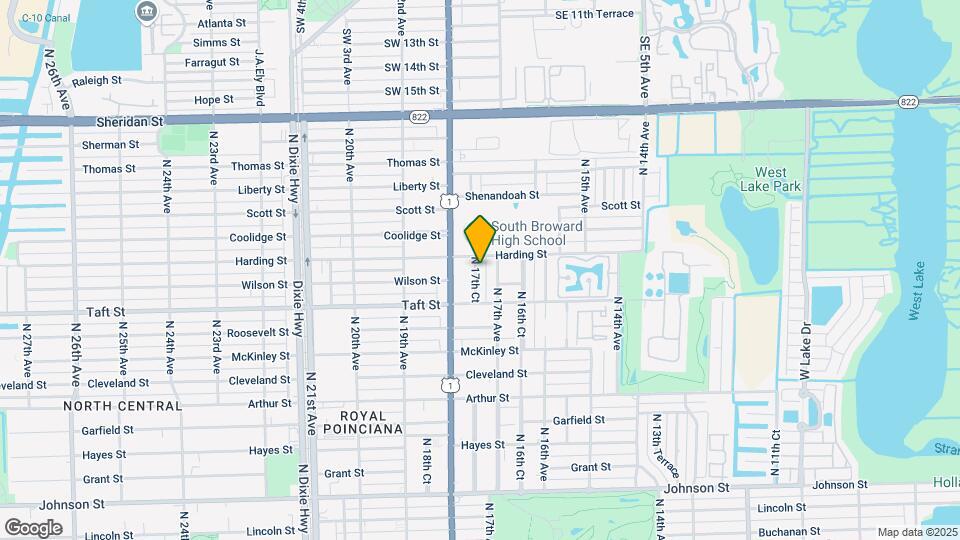 1825 N 17th Ct Map and Location Details