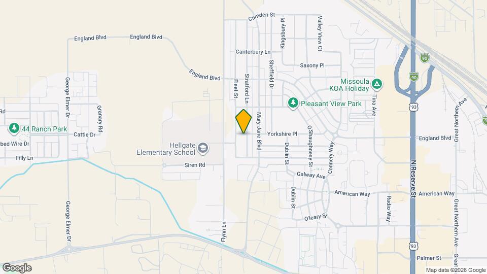 2521 Stratford Ln Mapa y Detalles de la Ubicación