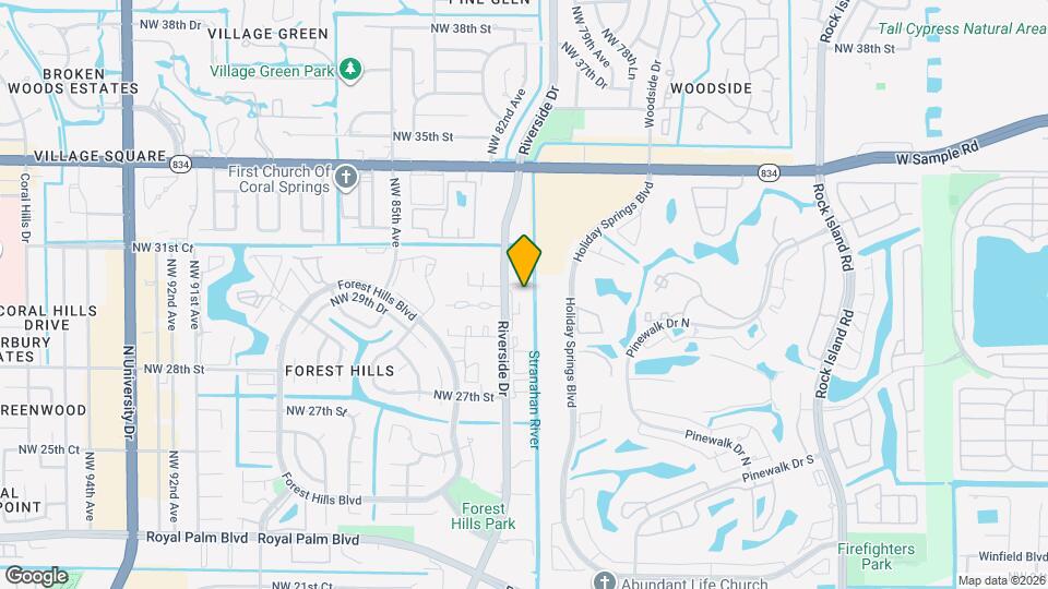 3021 Riverside Dr Map and Location Details