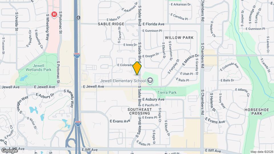 14463 E Jewell Ave, Unit BrandyChase East Map and Location Details