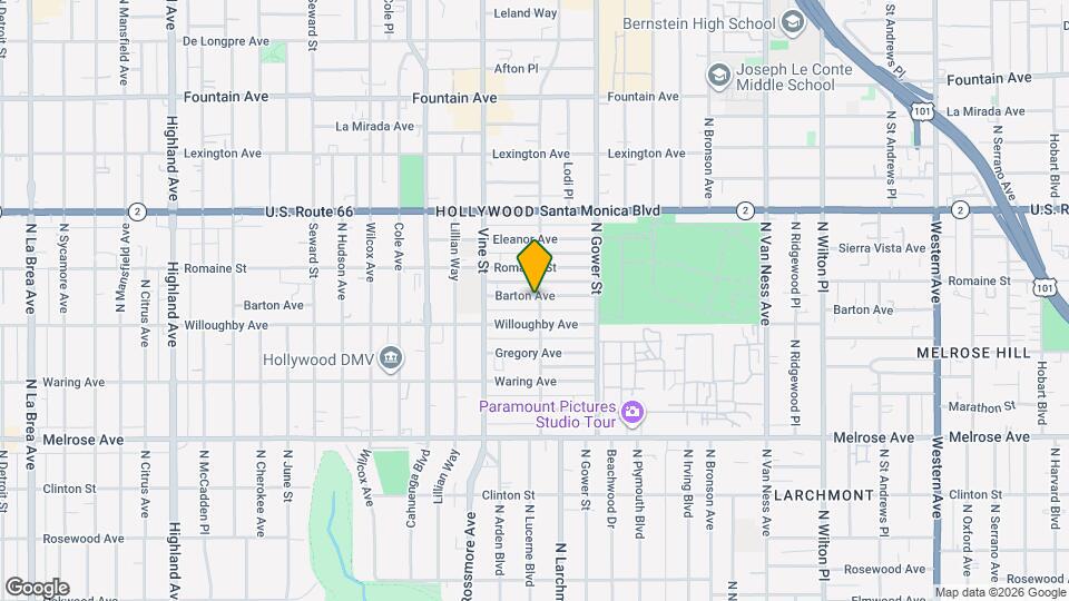 6002 Barton Ave Map and Location Details