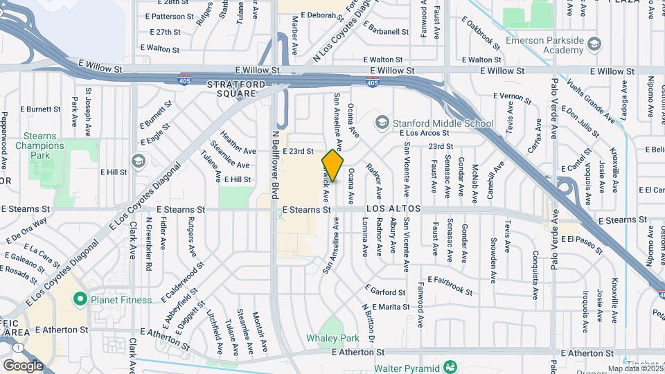 2237 SAN ANSELINE Ave Mapa y Detalles de la Ubicación
