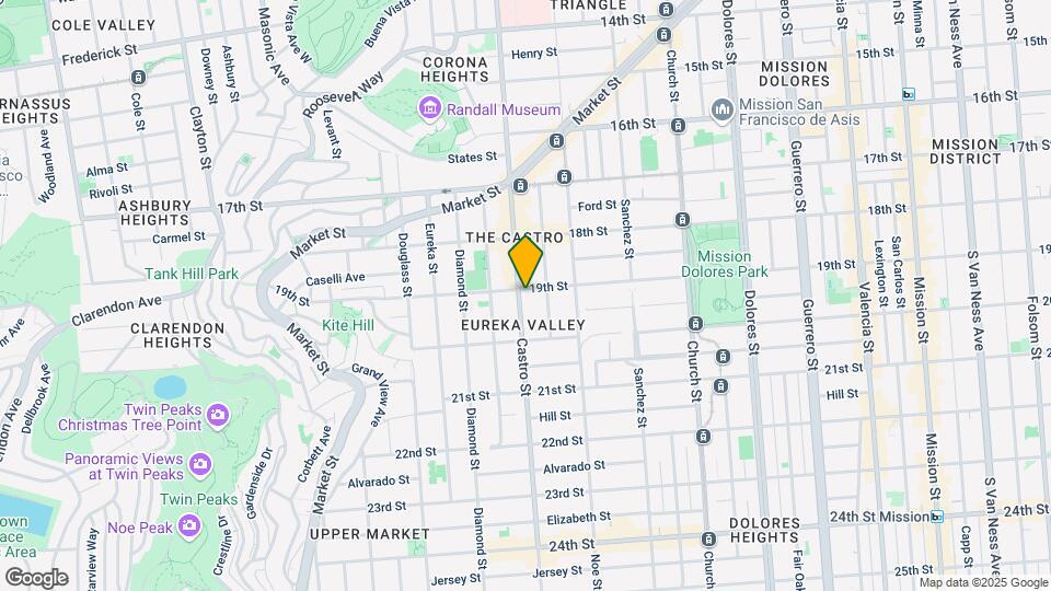 609 Castro St Mapa y Detalles de la Ubicación