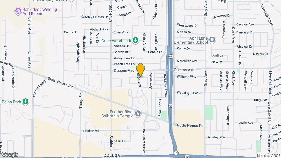 1500 Geary Cir Map and Location Details