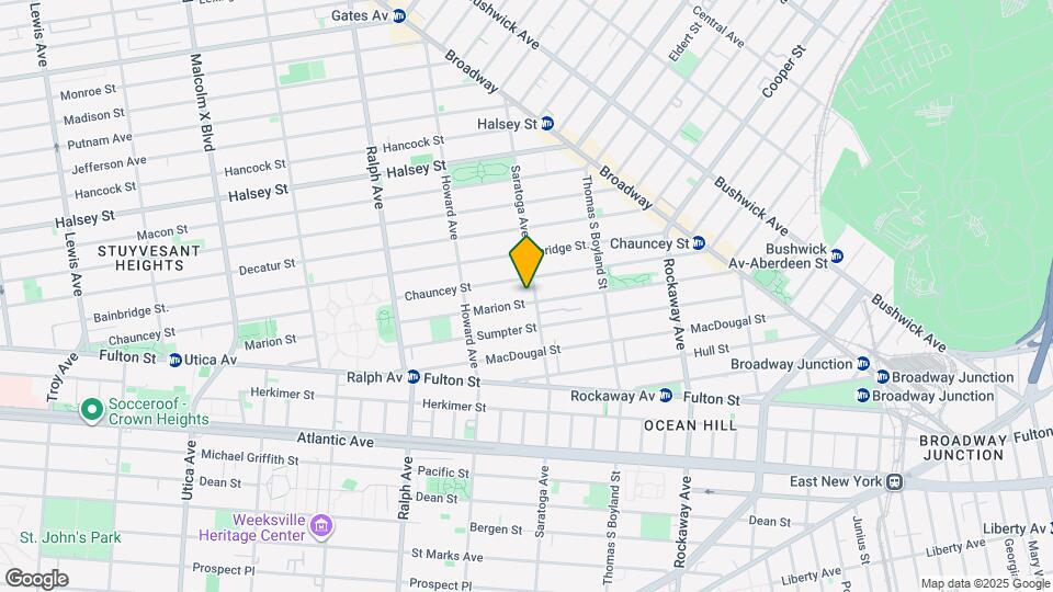 154 Saratoga Ave Map and Location Details