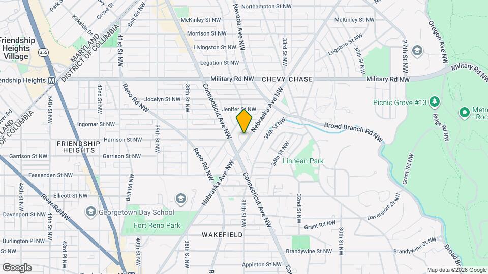 5128 Nebraska Ave NW Map and Location Details