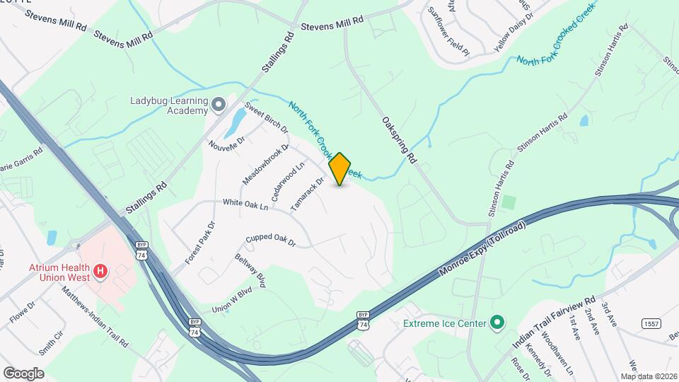 614 Meadowbrook Dr Map and Location Details