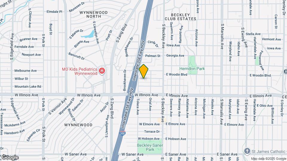 222 W Woodin Blvd Map and Location Details