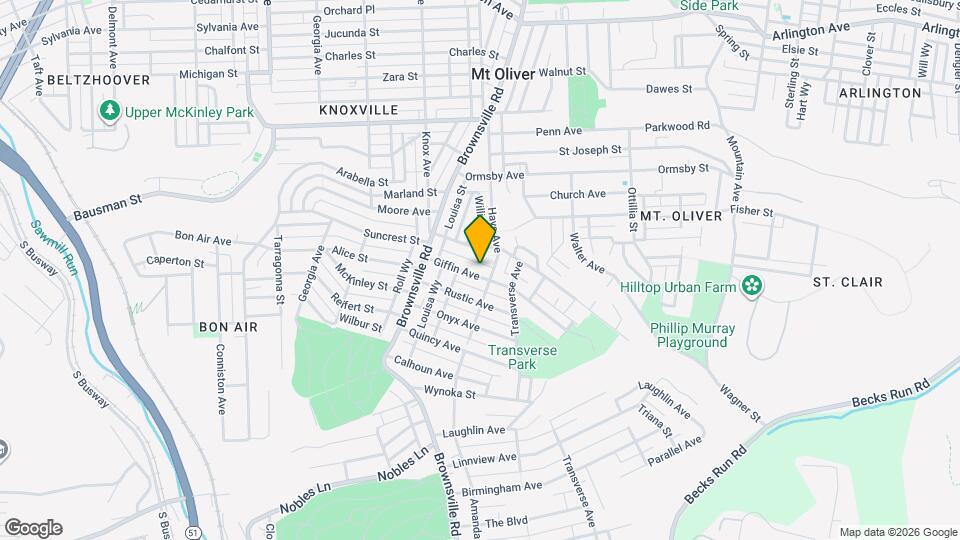 218 Giffin Ave Mapa y Detalles de la Ubicación