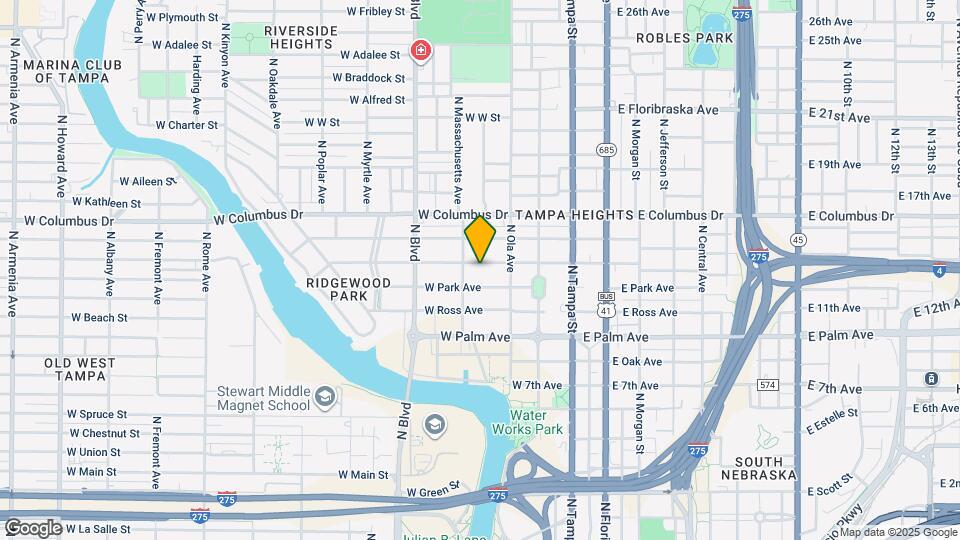 314 W Frances Ave Map and Location Details