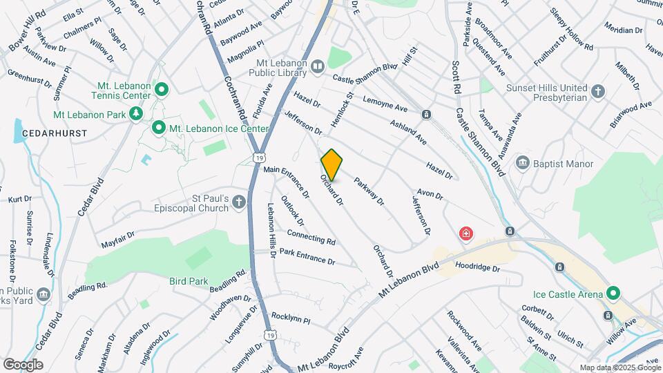 261 Orchard Dr Mapa y Detalles de la Ubicación